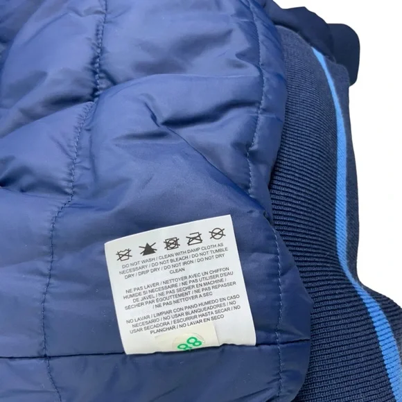 JORDAN Air Jordan Wings MA-1 Bomber Jacket Jumpman Insulated Navy Blue - Picture 8 of 16